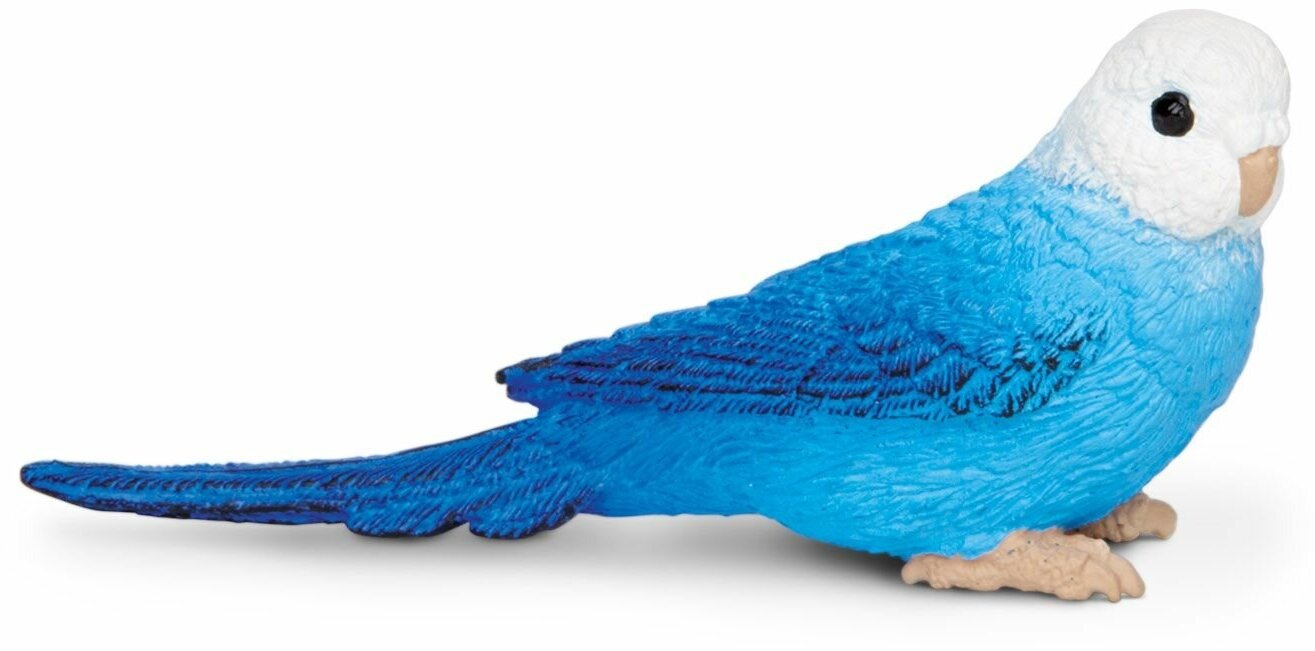 Фигурка птицы Safari Ltd Синий волнистый попугайчик, для детей, игрушка коллекционная, 150629