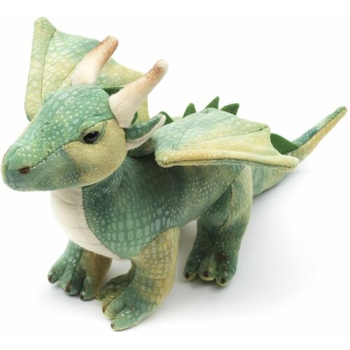 Мягкая игрушка LEOSCO Дракон зеленый 20 см
