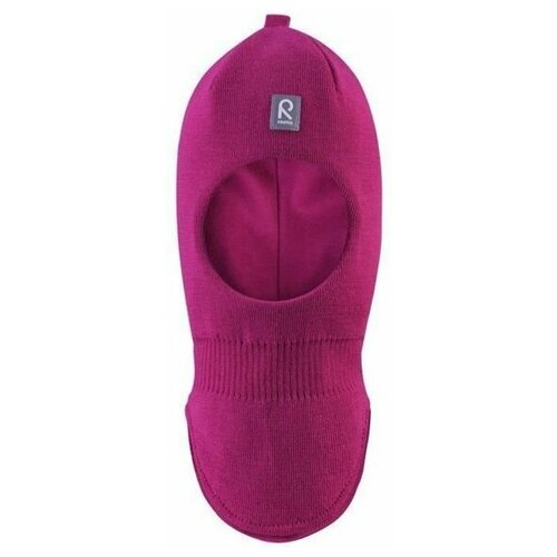 фото Шапка-шлем reima для девочек зимняя, размер 46, розовый