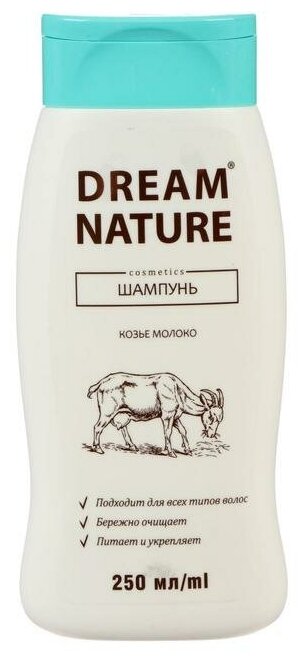 Шампунь для волос Dream Nature «Козье молоко», 250 мл