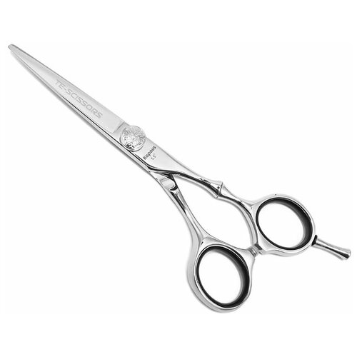 Kapous Прямые ножницы парикмахерские Te-scissors СК23 5.5, серебристые