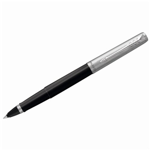 Ручка-роллер Parker Jotter Black Chrome черная, 0,8мм, подар. уп.