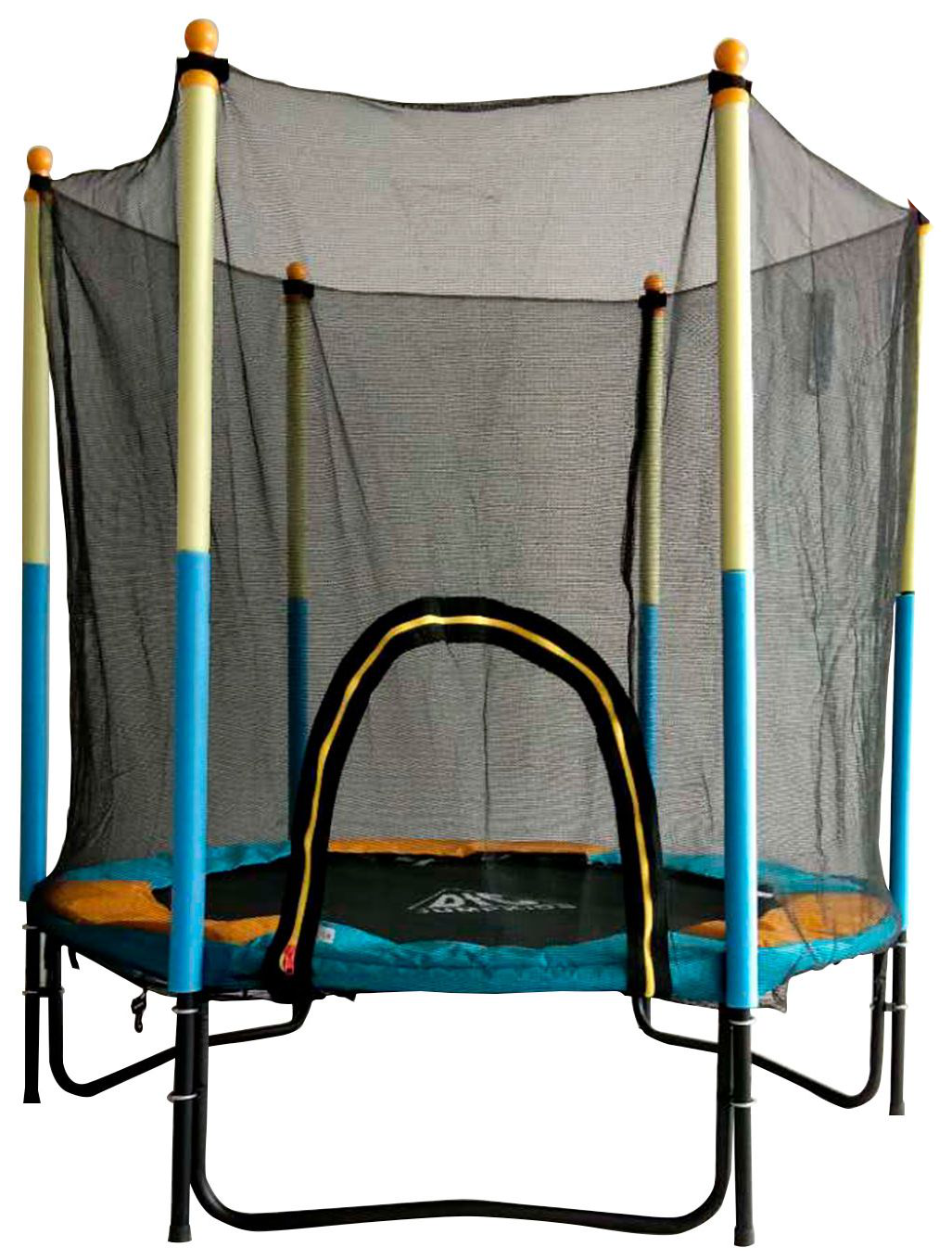 Батут DFC JUMP KIDS 60" зел/желт, сетка (152.4см)