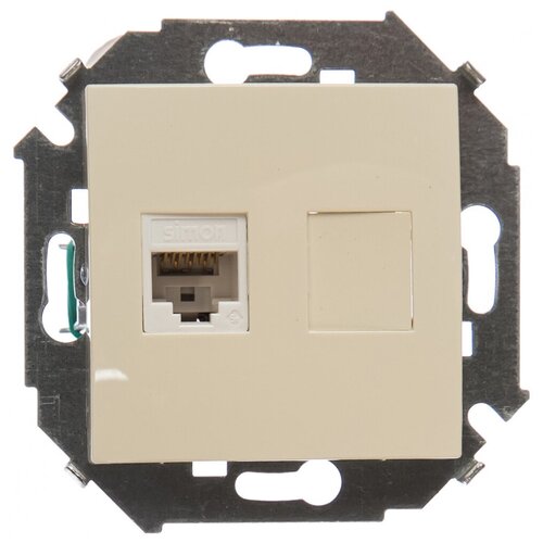 Компьютерная розетка Simon RJ45 кат.5e AMP, слоновая кость 1591551-031 16102578