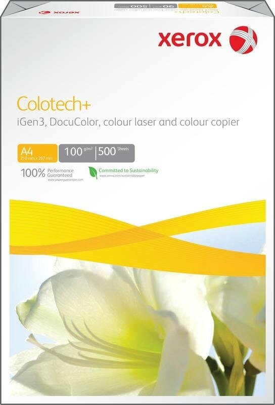 Бумага XEROX Colotech Plus 170CIE, 100г, A4, 500 листов () (См. 003R94646)
