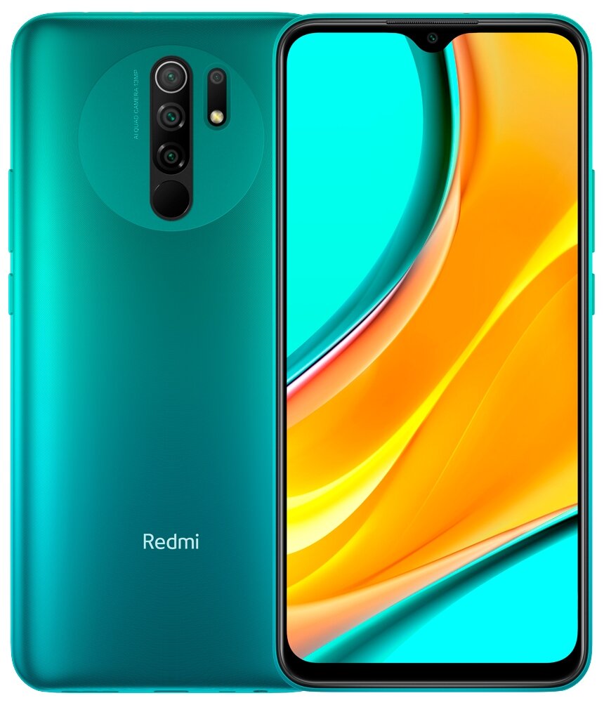 Смартфон Xiaomi Redmi 9 NFC 4/64 ГБ RU, зеленый