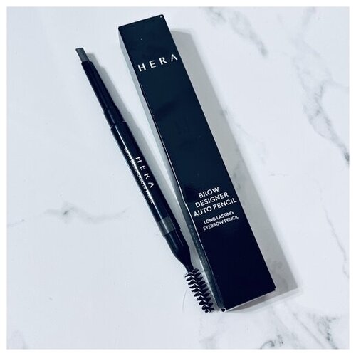 Hera Стойкий, серый карандаш для бровeй и век (77 Grey) Brow Designer Long Lasting Eyebrow Pencil
