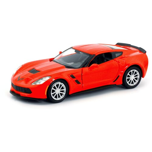 Машина металлическая RMZ City серия 1:32 Chevrolet Corvette Grand Sport, красный цвет, двери открываются 554039-RD