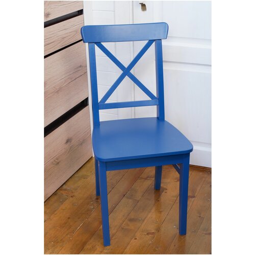 Стул для кухни ингольф (INGOLF) из массива дерева (цвет: синий) Мебиатор