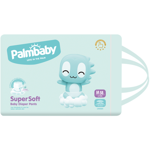 Palmbaby трусики Super Soft Premium M (6-11 кг) 58 шт.