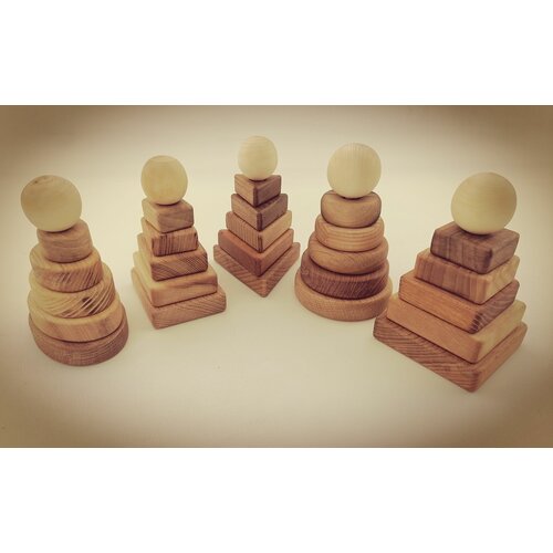 Набор вертикальных пирамид Монтессори для малышей/деревянные развивающие эко игрушки монтессори арифметик деревянные развивающие эко игрушки для малышей