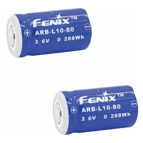 фото Набор из 2-ух аккумуляторов fenix arb-l10-80 rechargeable li-ion battery