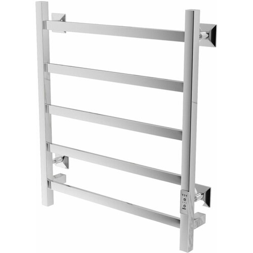 Лофт полотенцесушитель электрический 500х600 мм /5п/, хром, с терморегулятором, TermoSmart / ТермоСмарт, производство Россия