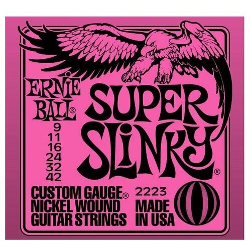 фото Струны для электрогитары ernie ball 2223