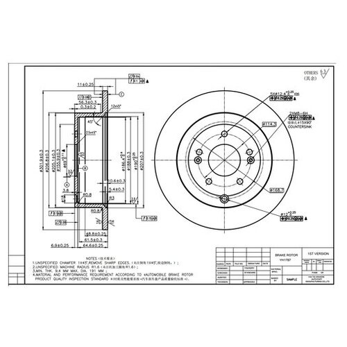 фото Диск тормозной (производитель: sangsin sd1082) sangsin brake