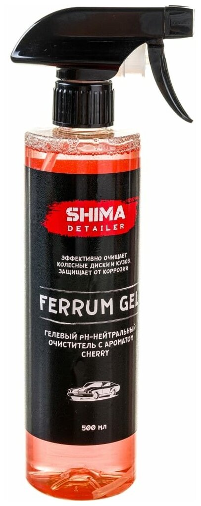 Очиститель дисков и кузова SHIMA DETAILER FERRUM GEL CHERRY 500 мл 4634444150937