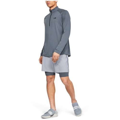 фото Шорты under armour qualifier 2-in-1 short серый xl