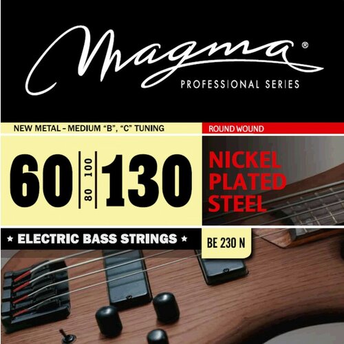 command medium nickel metal hook Комплект струн для бас-гитары 60-130 Magma Strings BE230N