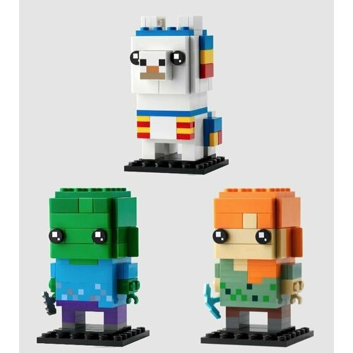 фото Lego brickheadz minecraft 3 фигурки