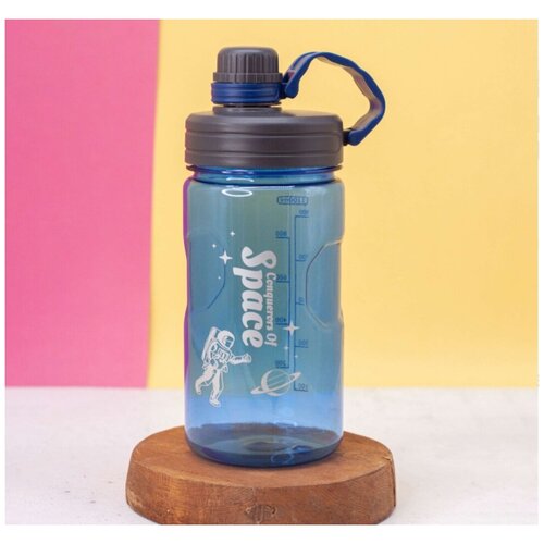 фото Спортивная бутылка для воды с надписью space 1100 мл ilikegift