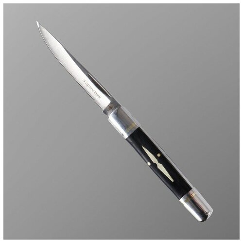 фото Нож складной "горностай" сталь - 420, рукоять - сталь/дерево, клинок - 8 см newstore