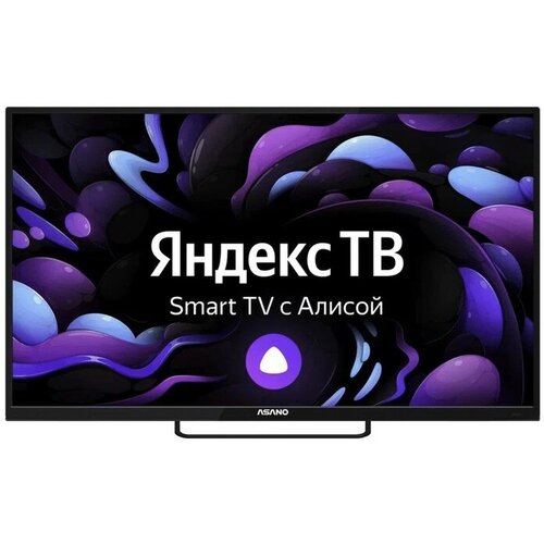 Телевизор Asano 32LH8110T, 32", 1366x768, DVB-T/С, HDMI 2, USB 2, SmartTV, черный