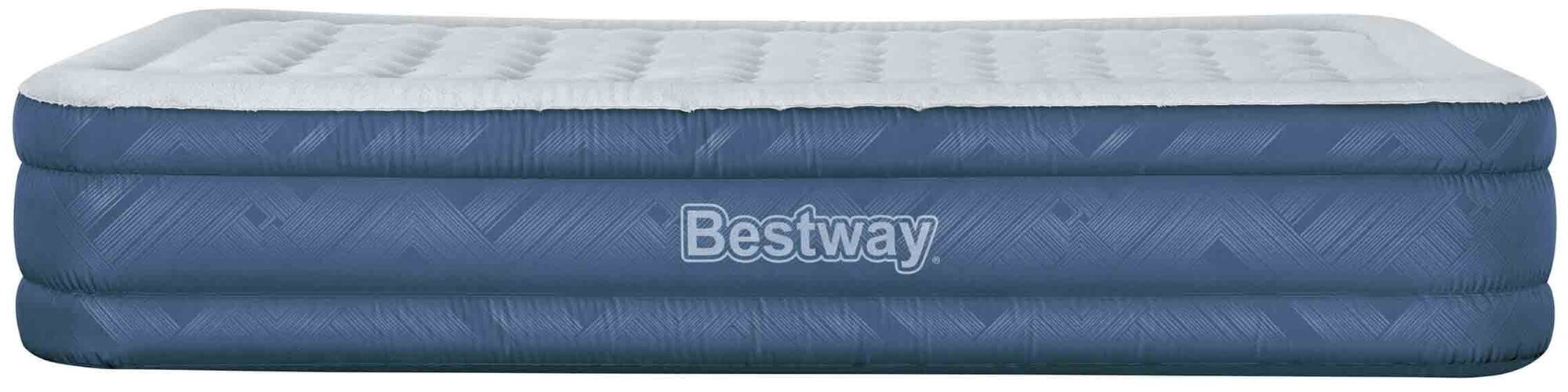 Матрас надувной Fortech Queen Snugable Top со встроенным электронасосом 203x152x36 см Bestway 69135 - фото №3