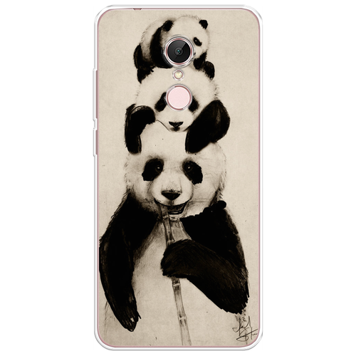 Силиконовый чехол на Xiaomi Redmi 5 / Сяоми Редми 5 Семейство панды