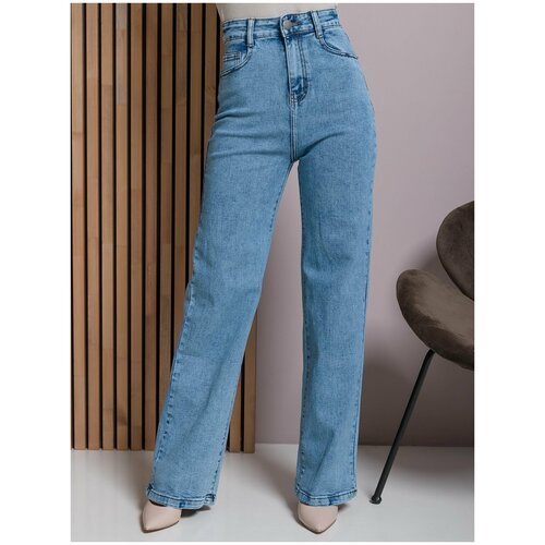 Джинсы широкие , размер 27, голубой