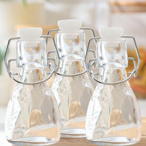 Набор стеклянных бутылочек, соусников для масла, уксуса, соевого соуса Галерея, стекло, 100 мл, 3 шт