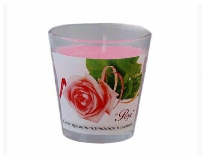 Свеча ароматизированная роза 321526