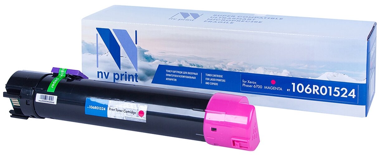 Лазерный картридж NV Print NV-106R01524M для Xerox Phaser 6700 (совместимый, пурпурный, 12000 стр.)