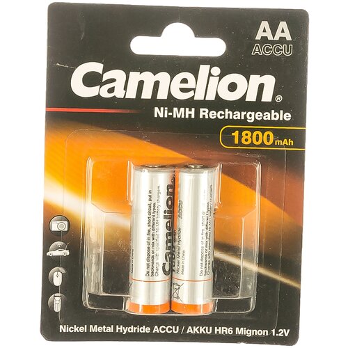 Аккумулятор Camelion 1.2В AA-1800mAh Ni-Mh BL-2, 3001 15084057
