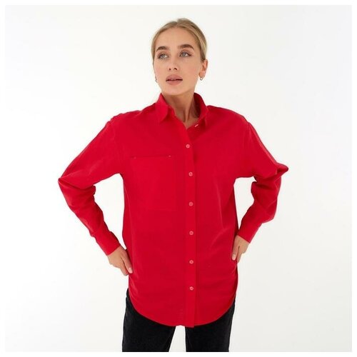 Рубашка  MIST, размер 40-42, красный, белый