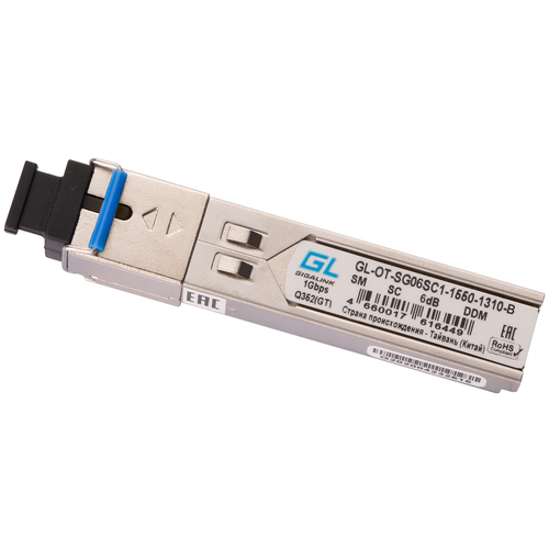 SFP трансивер GIGALINK GL-OT-SG06SC1-1550-1310-B трансивер gigalink gl ot sg14lc1 1310 1550 i d