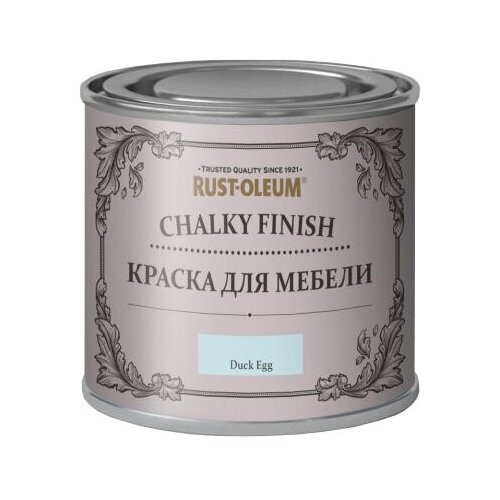 Краска акриловая Rust-Oleum Chalky Finish Furniture Paint матовая утиное яйцо 0.125 л 0.25 кг краска акриловая rust oleum chalky finish wall paint матовая серый морской 0 21 кг