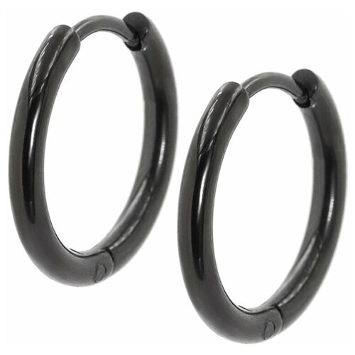 Серьги конго SILVARIE размер 16 мм черный 489₽