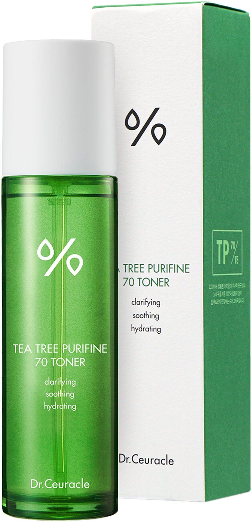 Dr.Ceuracle тонер для лица успокаивающий с экстрактом чайного дерева Tea Tree Purifine 70 Toner, 100 мл