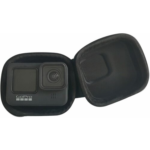 Мини кейс-чехол MAD ACTION для экшен камер GoPro 12/11/10/9/8 и DJI Action 1/3, чёрный (84*75*48 мм)