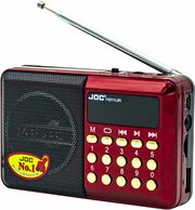 Радиоприемник JOC H011UR USB/SD/microSD/FM красный