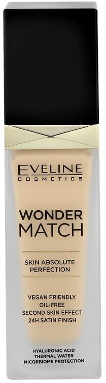 Крем тональный для лица EVELINE WONDER MATCH адаптирующийся тон 25 light beige 30 мл