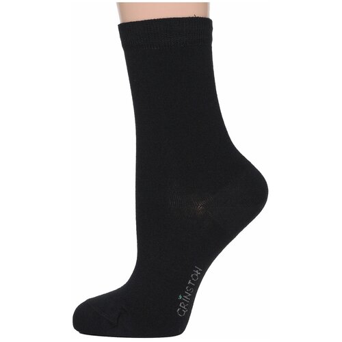 фото Женские носки grinston средние, размер 23, черный