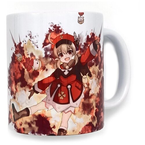 Кружка аниме с принтом Геншин Кли