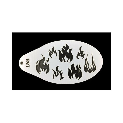 Трафарет для аквагрима 'DIMART' 'Пламя'.