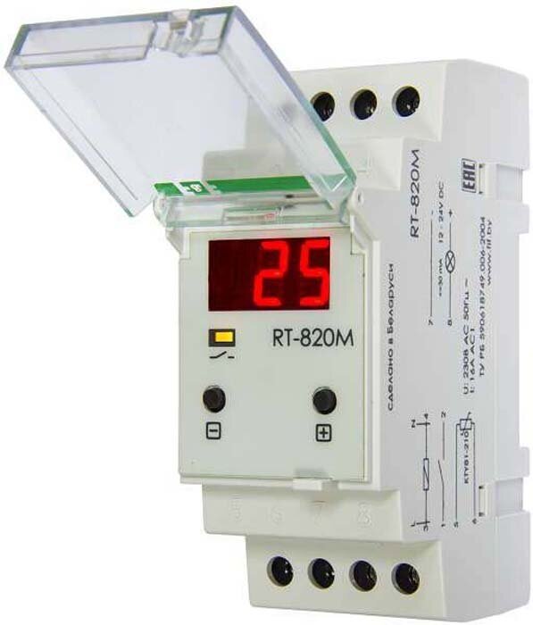 Реле контроля температуры RT-820M, в комплекте с термодатчиком.