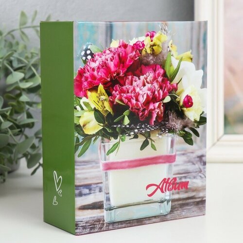 Фотоальбом на 100 фото 10х15 см цветы 1002₽