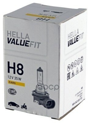 Лампа Hella Галогеновая H8 Pgj19-1 35W HELLA арт. 8GH 242 632-151