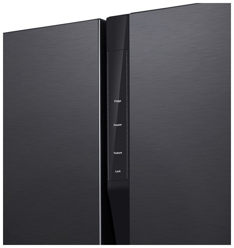 Холодильник HYUNDAI CS5003F, двухкамерный, черная сталь [cs5003f черная сталь] - фото №7