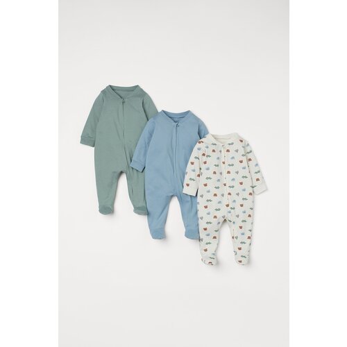 Пижама для малышей, H&M, 3шт, р-р: 62 см (2-4мес)