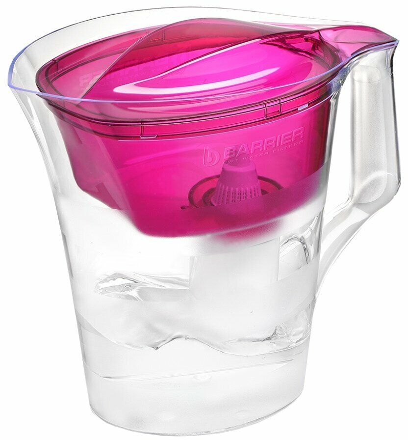 Фильтр-кувшин Барьер, Твист, для холодной воды, 1 ступ, 4 л, пурпурный, В178Р00 - фотография № 3